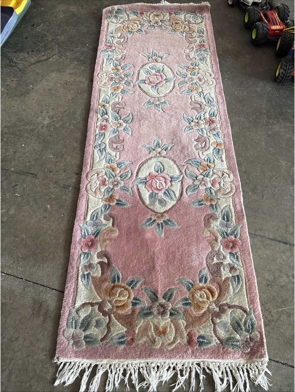 Super Fine French Abusan Design Hand Made Bohemian Rug 2x6